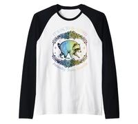 Jimothy Raccoon: No Pasa Nada por ser Raro. Trash Panda. Camiseta Manga Raglan