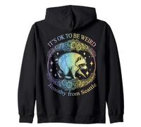 Jimothy Raccoon: No Pasa Nada por ser Raro. Trash Panda. Sudadera con Capucha