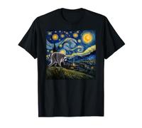Jimothy Raccoon Starry Night Van Gogh Art Seattle Meme Camiseta