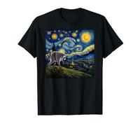 Jimothy Raccoon Starry Night Van Gogh Art Seattle Meme Camiseta gráfica económica