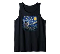 Jimothy Raccoon Starry Night Van Gogh Art Seattle Meme Camiseta sin Mangas