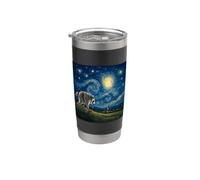 Jimothy Raccoon Starry Night Van Gogh Art Seattle Meme Vaso térmico de acero inoxidable de doble pared