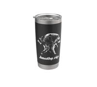 Jimothy Raccoon Zip My Spirit Animal Seattle Mapache Meme Vaso térmico de acero inoxidable de doble pared