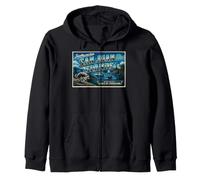 Jimothy San Juan Islands Washington Vintage Postal Sudadera con Capucha