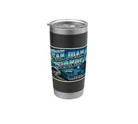 Jimothy San Juan Islands Washington Vintage Postal Vaso térmico de acero inoxidable de doble pared