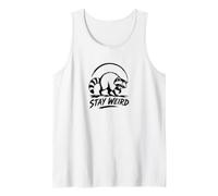 Jimothy Stay Weird Retro Mapache Animales Que Amamos Camiseta sin Mangas