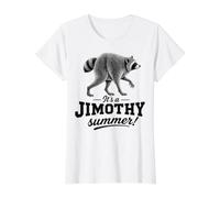 Jimothy Summer Seattle 2026 Jimothy The Raccoon Camiseta gráfica económica, Mujer, Blanco, XL