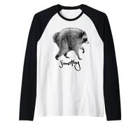 Jimothy The Raccoon Camiseta Manga Raglan
