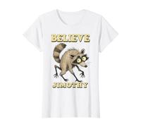 Jimothy The Raccoon Seattle Raccoon Camiseta gráfica económica, Mujer, Blanco, XS