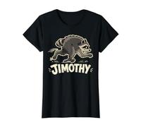 Jimothy The Raccoon Seattle Raccoon Camiseta gráfica económica, Mujer, Negro, XS
