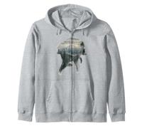 Jimothy The Raccoon Seattle Skyline MT. Rainier Sudadera con Capucha