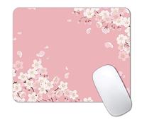 JIMOWANG Alfombrilla de ratón para gaming Sakura Cherry Blossom Smooth Surface Mousepad Rubber Mouse Pads 9,5 x 7,9 pulgadas