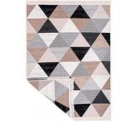 Jimri Fashion4Home Alfombra de Pelo Corto, Alfombra Boho quilim, Alfombra de salón, Dormitorio y Cocina, Alfombra para Pasillo, Alfombra de Pasillo, Alfombra para habitación Infantil, Gris a Cuadros,