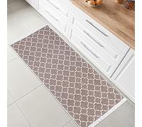 Fashion4Home Alfombra de Pelo Corto - Alfombra Boho Kelim - Alfombra de salón, Dormitorio y Cocina, Alfombra de Pasillo, Alfombra de habitación Infantil Morocco-Beige-Blanco, Saludos: 60 x 90 cm