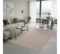 Jimri Fashion4Home Alfombra de Pasillo - Tepiche para salón, Dormitorio, Cocina, habitación de los niños, Cuarto de baño - Alfombras Boho Kelim - Alfombra de Pasillo Beige, tamaño: 120 x 170 cm