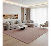 Jimri Fashion4Home Alfombra de Pelo Corto Liso para salón, habitación de los niños, Dormitorio, Estudio, Oficina, Pasillo y Cocina, Color Rosa, tamaño: 80 x 150 cm
