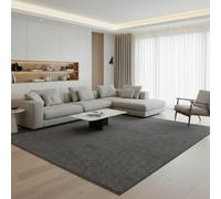 Jimri Fashion4Home - Alfombra de Pelo Corto Liso para salón, habitación de los niños, Dormitorio, Estudio, Oficina, Pasillo y Cocina, Color Gris, 120 x 170 cm
