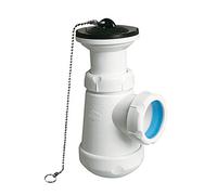 Jimtem 004036 Sifon Lavabo-Bide S-84, Botella Corto Extensible, 1 1/4 X 63, Blanco