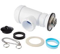 jimtem S-84 - Sifon botella blanco lavabo o bide 1 1/2x63, estándar