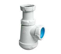 Jimten 004016 Sifon Bide S-69 1 1/4, Botella Corto Extensible, Salida Horizontal