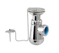 Jimten 004128 S-205 Sifon Botella C/Valvula Lavabo-Bide 1,1/2X70 Cromo