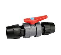 Jimten 52285 - Válvula esfera pvc desmontable 50 enlace tubo poliester