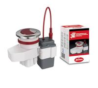 Jimten - Mecanismo Universal de Descarga para Inodoro | Modelos Doble Volumen, Con Pulsador Infrarrojo IR y Recambio | Compatible con Cisternas Roca, Gala y más | Fácil Instalación (A-148)