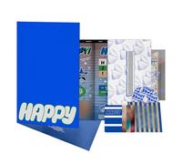 JIN - 2nd Solo Album [Happy] (Standard - NAVIGATE Ver.) Photobook + CD-R + Lyric Poster + Folded Poster + Photocard + 2 Extra Photocards