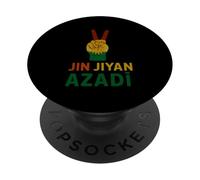 Jin Jiyan Azadi Mujeres Libertad Vida Mujeres Kurdas Lema PopSockets PopGrip Adhesivo