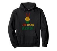 Jin Jiyan Azadi Mujeres Libertad Vida Mujeres Kurdas Lema Sudadera con Capucha