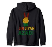 Jin Jiyan Azadi Mujeres Libertad Vida Mujeres Kurdas Lema Sudadera con Capucha