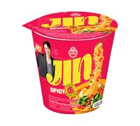 Jin Ramen Spicy Ottogi 65 g - Sopa de fideos instantáneos coreana picante en vaso - pack de 4 unidades