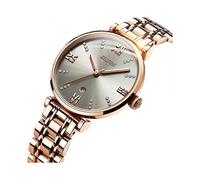 JIN SHI DUN 6533 Reloj de cuarzo ultrafino resistente al agua para mujer