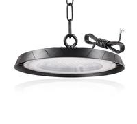 JINABLOSSY 100W UFO LED Lámpara de Alta Bahía, 6500K BlancaFría LED UFO High Bay Lumière,10000LM IP65 Impermeable Campana Industrial lampara techo para Fábricas, Aeropuerto, Patio, Garaje,Taller