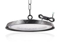 JINABLOSSY 300W UFO LED Lámpara de Alta Bahía, 6500K BlancaFría LED UFO High Bay Lumière,30000LM IP65 Impermeable Campana Industrial lampara techo para Fábricas, Aeropuerto, Patio, Garaje,Taller