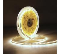 JINABLOSSY Banda de luz LED SMD 10m DC24V blanco natural 4000K, 180 LED/m de luz CRI90+ 8mm súper brillante y flexible para fiestas, mostradores, decoración del hogar (solo banda LED)