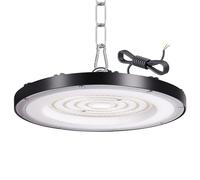 JINABLOSSY Foco LED UFO 100 W, 6000 K 10000 LM 144 LEDs Lámpara UFO industrial blanco frío High Bay IP65 impermeable taller para garaje almacén fábrica estadio cubierto
