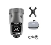 JINBEI Flash H1S y luz de video LED 2 en 1 flash Speedlite, GN28, tiempo de reciclaje de 0,05 ~ 1,5 s, lente Fresnel integrada, pantalla táctil HD a color, compatible con cámaras Sony