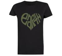 Jinbetee Ama La Tierra. Camiseta Mujer Negro Women's T-Shirt Black