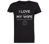 Jinbetee Amo A Mi Esposa Camiseta Mujer Negro Women's T-Shirt Black