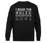 Jinbetee Es Curioso Que Haya Leído Las Reglas Cuello Redondo Unisex Negro Black Crewneck Unisex Jumper