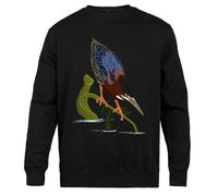 Jinbetee Garza Verde Sudadera con Capucha Negra Unisex Black Hooded Jumper Unisex Hoodie