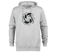 Jinbetee La Alegría de la Primavera Sudadera con Capucha Unisex Gris De Manga Larga Unisex Hoodie Men's Women's Grey Long Sleeve Hooded Sweatshirt