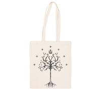 Jinbetee La Cresta Del Árbol Blanco Bolso Totebag Beige Reutilizable Beige Totebag Shopping Bag Reusable