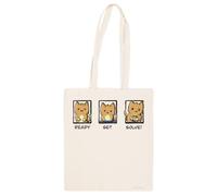 Jinbetee Listos, Preparados, ¡Resuelvan! Bolso Totebag Beige Reutilizable Beige Totebag Shopping Bag Reusable
