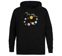 Jinbetee My Universe Jersey con Capucha Negro Sudadera con Capucha Unisex