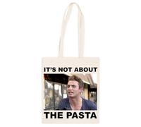 Jinbetee ¡No Es Cuestión De La Pasta! Bolso Totebag Beige Reutilizable Beige Totebag Shopping Bag Reusable