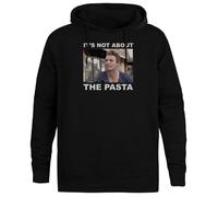 Jinbetee ¡No Es Cuestión De La Pasta! con Capucha Negro Sudadera con Capucha Unisex Black Hooded Jumper Unisex Hoodie