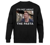 Jinbetee ¡No Es Cuestión De La Pasta! Cuello Redondo Unisex Negro Black Crewneck Unisex Jumper