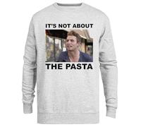 Jinbetee ¡No Es Cuestión De La Pasta! Jersey Gris Cuello Redondo Unisex Grey Crewneck Unisex Jumper